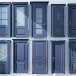 简欧单开门3D模型下载